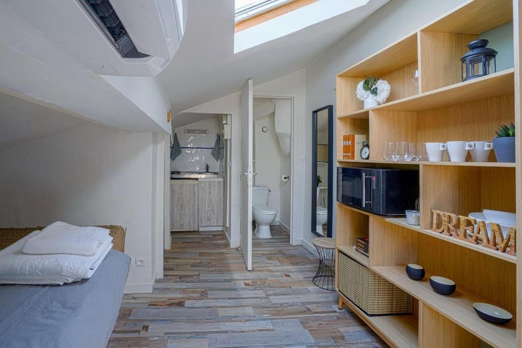 Studio Sous Les Toits Tres Bien Place Et Climatise Montpellier Eksteriør bilde